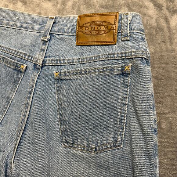 Vintage Sonoma Straight Jeans Women’s Size 9 Long Light Blue Denim *PC* - Picture 5 of 7